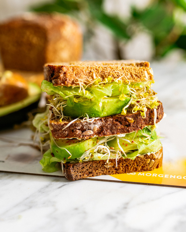 Protein Sandwich, Protein Rezept, Protein Brot