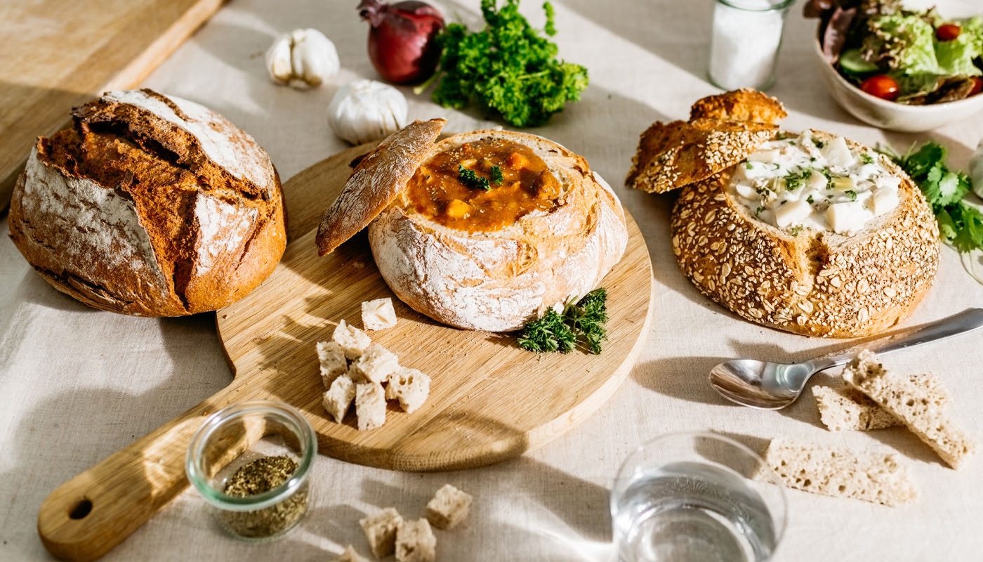 Gefülltes Brot - drei leckere Rezepte für gefüllte Brotlaibe